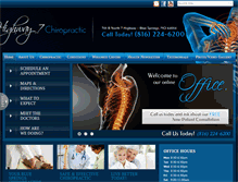 Tablet Screenshot of highway7chiropractic.com